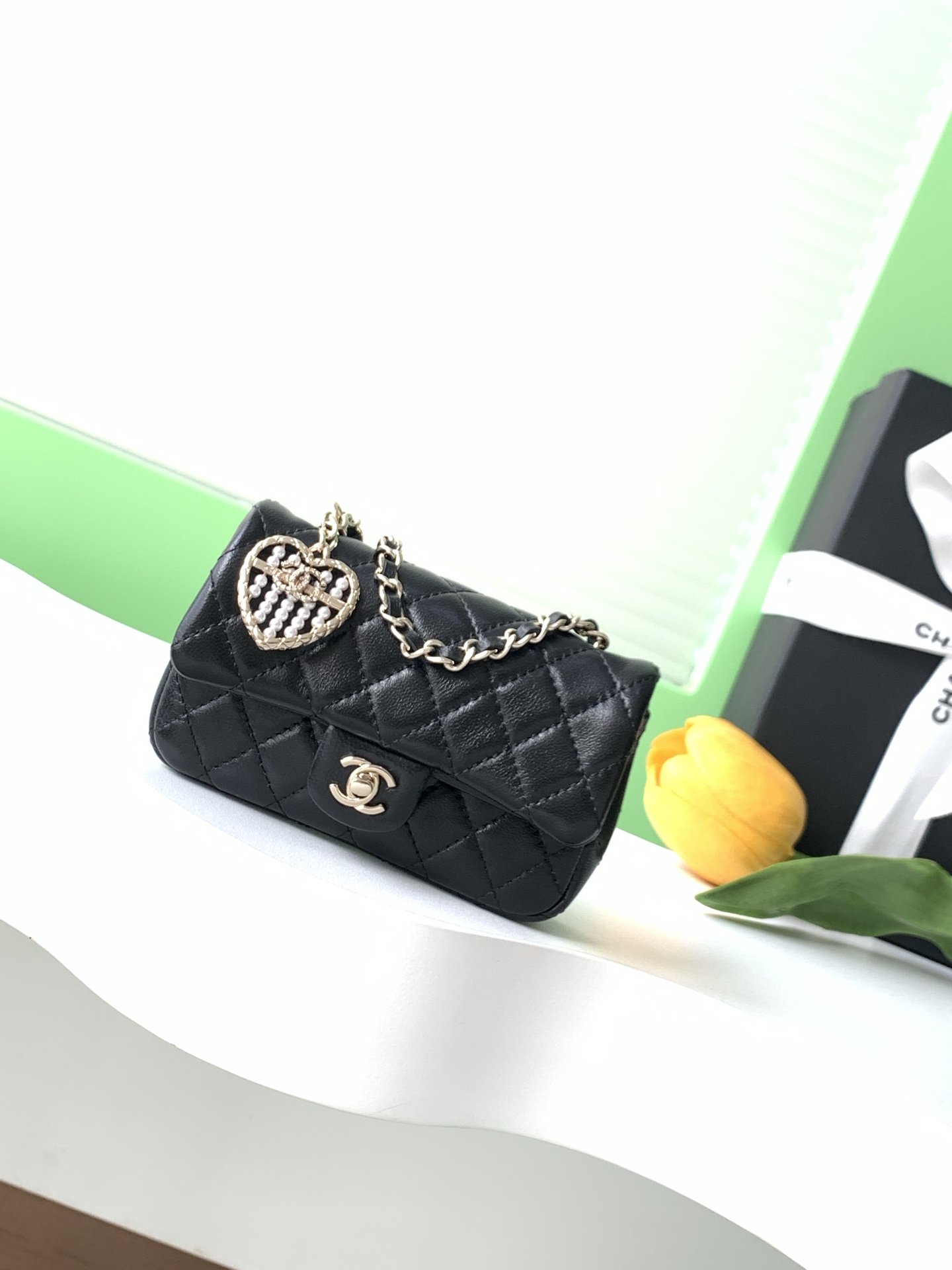 Charm CF Cœur Perle Mini 25A