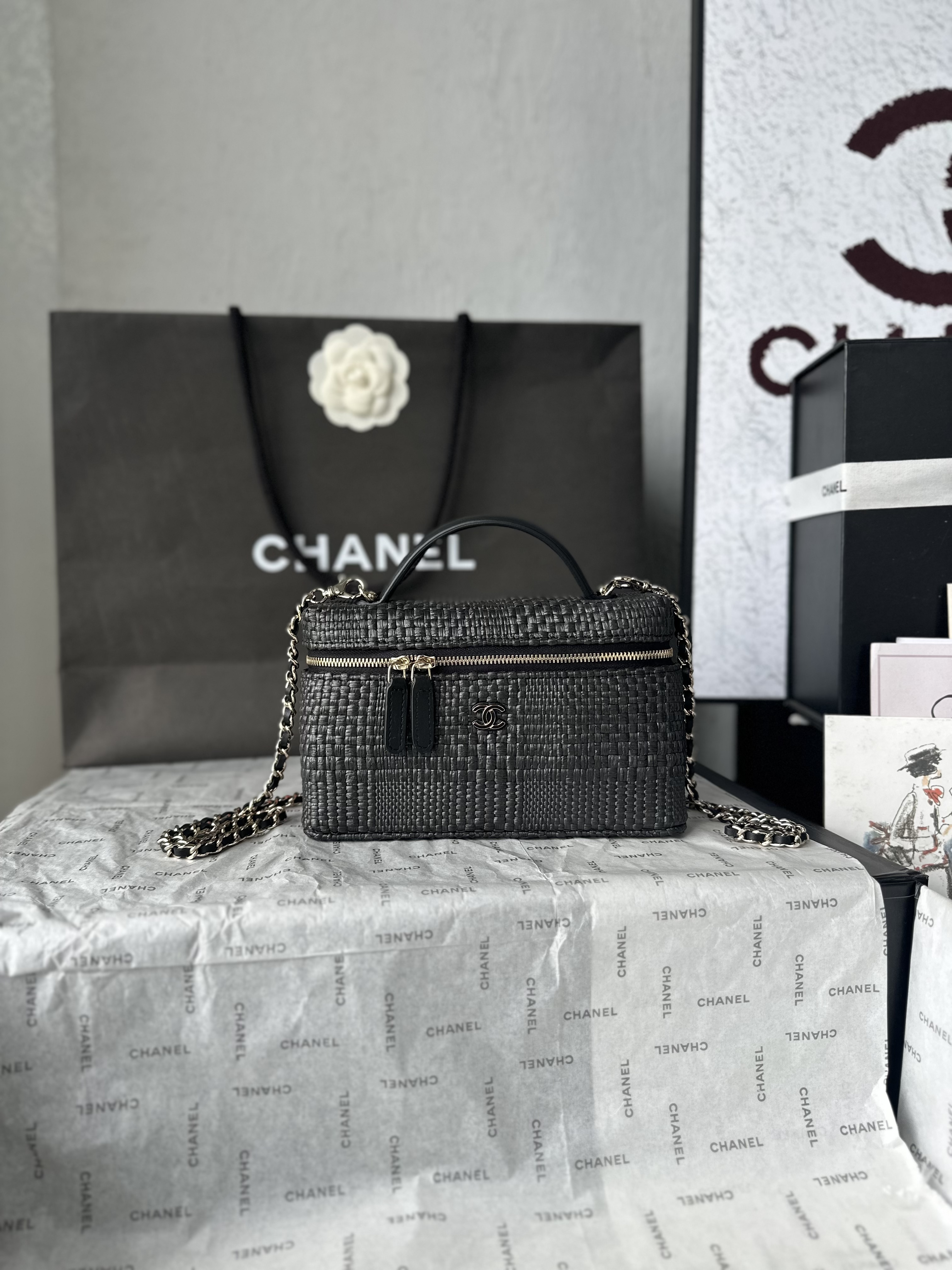 Sac Boîte Tressé 26P